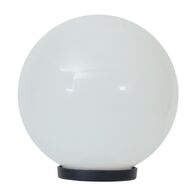 POLYSPHERE 400mm Sphere 240V Polycarbonate Garden Light - Black Base - E27