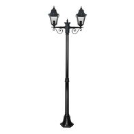 GT-237 Paris Twin Head Medium Post Light - Powder Coated Finish / B22