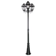 GT-282 Avignon Triple Head Tall Post Light - Powder Coated Finish / B22
