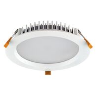 DECO-28 Round 28W Dimmable LED Tricolour IP44 Downlight - White