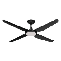 MOTION 4 BLADE 52" DC CEILING FAN WITH LED LIGHT