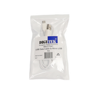 USB 2.0 Male to Micro USB Male Lead | 1M Length | 480Mbit/s Bandwidth | White by Bitek Pty Ltd