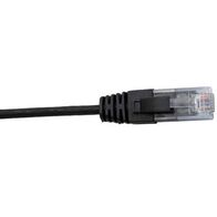 Cat6 Slim Black Patch Lead | 1 Metre | 4 Pair Unshielded | RJ45 by Cabac