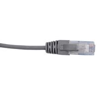Cat6 Slim Patch Lead 0.3 Metre | 4 Pair Unshielded | Grey by Cabac