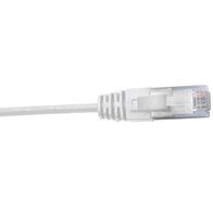 Cat6 Slim Patch Lead 0.5 Metre | 4 Pair Unshielded | White by Cabac