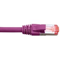 Cat6A Purple Patch Lead | 1 Metre | 4 Pair LSZH Shielded | RJ45 by Cabac