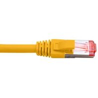 Cat6A Yellow Patch Lead | 1 Metre | 4 Pair LSZH Shielded | Slim Design by Cabac