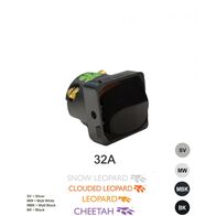 Switch Mechanism 32A 250V | Cat's Eye Black | Pack of 5 by Trader