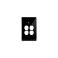 Multi Purpose Switch 4 Button | 5AX Load | Auto-Sensing | Snow Leopard Black by Trader