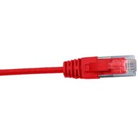 Cat6 RJ45 Patch Lead | 3 Metre | 4 Pair Unshielded | Slim Design | Red by Cabac