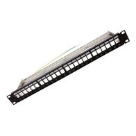 24 Port Unloaded Shielded Keystone Patch Panel | Versatile Design | Easy Installation by Cabac