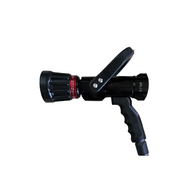 Fire Hose Nozzle 38mm | Variable Pattern | 230-360-475 LPM Flow Rate | Durable Alloy & PVC by Firebox