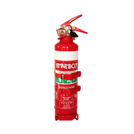 1kg Dry Chemical Powder Extinguisher | 1A:20B:C:E Fire Rating | Powder Coated Red | Vehicle Bracket by Firebox