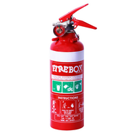 Dry Chemical Powder Extinguisher 0.75kg | Fire Rating 1A:10B:C:E | Vehicle Bracket Included | Powder Coated Red by Firebox