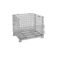 Folding Fire Extinguisher Storage Cage | Durable Galvanized Mesh | Space-Saving Design | Heavy-Duty Use | Firebox