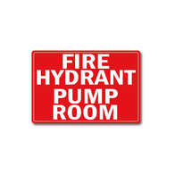 PVC Fire Hydrant Pump Room Location Sign | Durable Material | Clear Visibility | Indoor/Outdoor Use by Firebox