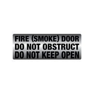 Fire Safety Door Sign | UV-Protected PVC | Metal Finish | Clear Messaging by Firebox
