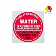 Self-adhesive Air Water Extinguisher I.D Sign | UV-Protected PVC | Easy Application | Durable by Firebox