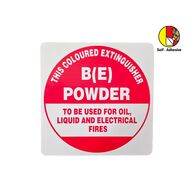 Self-Adhesive Fire Extinguisher I.D Sign | UV-Resistant PVC | Easy Application | BE Extinguisher by Firebox