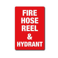Metal Fire Extinguisher & Hydrant Location Sign | Durable Metal | Clear Visibility | Indoor/Outdoor Use | Firebox