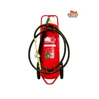 Mobile Wheeled Fire Extinguisher 90L | F-500EA Agent | Stainless Steel & Red Powder Coated | Firebox
