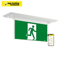 LED Recessed Exit Light | 7W Power | IP20 Rated | 24m Viewing Distance by Firebox