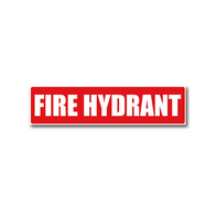 Self-Adhesive PVC Fire Hydrant Location Label | UV-Protected | Easy Application | Clear Visibility by Firebox