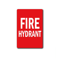 PVC Fire Hydrant Location Sign | UV-Protected | Clear Visibility | Single Unit Packaging by Firebox