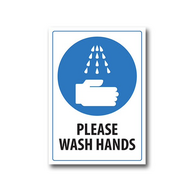 Hygiene Reminder Sign | UV-Protected PVC | Indoor & Outdoor Use | 150mm x 225mm by Firebox