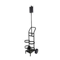 Dual Extinguisher Trolley | Twin Holder for 2 x 9kg Extinguishers | Durable Polyurethane Wheels | Fire Safety by Firebox