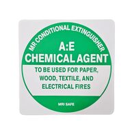 Sapphire Extinguisher I.D Sign | UV-Protected PVC | Clear Identification Disc | Compact Size by Firebox
