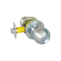 Fire Rated Door Knobset Pro 3000 | 2-Hour Fire Rating | Satin Chrome Finish & Heavy Duty Brass | Firebox