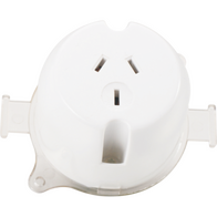 Single Surface Socket 60mm | Pack of 10 | Ideal for Residential & Commercial Use by Dexton