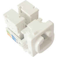 Data and Telephone Socket Mech | RJ45 Connectivity | Ideal for Residential & Commercial Use | Dexton