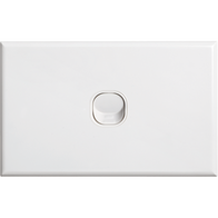 Standard 1 Gang Cover Plate | High-Quality Plastic | Smooth Surface | Fits Standard Switches by Dexton