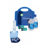 Emergency Eye Wash Kit | Two 500mL Bottles | Eye Pad Dressings & Bandage | Portable Case by Firebox