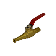 Brass 19mm Jet Ball Valve Fire Hose Reel Nozzle | Durable Brass | Water Flow Control | Compatible with 19mm Hose by Firebox