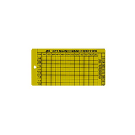AS1851 Aluminium Maintenance Tag | Durable Aluminium | AS1851 Compliant | Bulk Packaging Options by Firebox