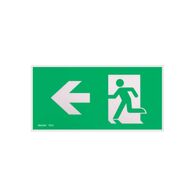 Left Arrow Mile Pictogram | Durable Decal | Clear Directional Guidance | Compatible with elumen MILE by Firebox