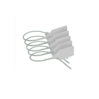 White Security Tie | Durable PVC Material | Tamper-Evident Design | Bulk Pack Available | Firebox