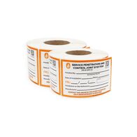 Fire Penetration Seal Stickers Roll of 1000 | 150mm x 100mm | Installer Fields & FRL Reference by Firebox