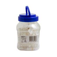 RJ45 8P8C Plug C5E Flat Stranded UTP | 100 Pack Jar | Easy Installation by Generic