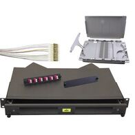 Fibre Enclosure Kit | Rodent Proof | Sliding Design & 12 OM4 LC Connectors by Matchmaster