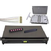 Sliding Fibre Enclosure Kit | Includes Splice Cassette & 12 OM4 LC Connectors | Compact Design by Matchmaster