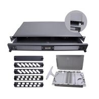 1RU Sliding Fibre Enclosure Kit | Coupler Panels & Splice Cassette | Compact Design by FOBOT