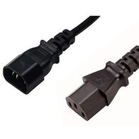 IEC C13 to C14 Power Cable | 5M Length | Durable Design | High Compatibility by Unbranded
