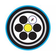 Fibre Optic Cable 6 Core Singlemode | Armoured Loose Tube | Blue Nylon Jacket by MSS