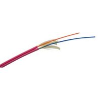 Fibre Duplex Cable 2 Core OM4 | 2mm | LSZH Jacket | Erika Violet by MSS