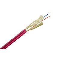 Fibre Duplex Cable 2 Core OM4 | 3mm Diameter | LSZH Jacket | Erika Violet by MSS
