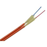 Fibre Duplex Cable 2 Core OM1 | 3mm Diameter | LSZH Jacket | Orange by MSS